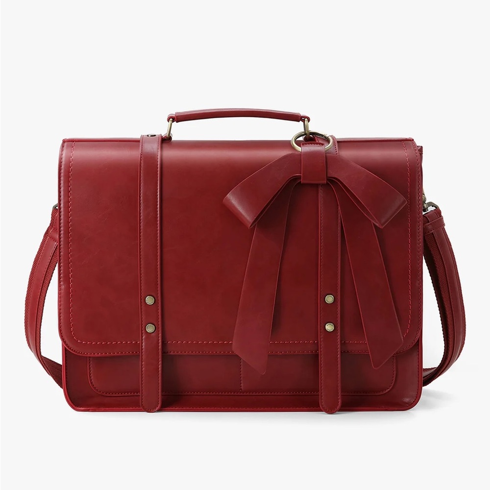 red ecosusi briefcase / messenger bag / laptop bag